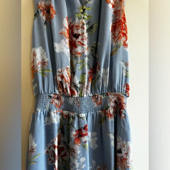 Ruffled Floral Intermix Mini Dress - Picture 4 of 8